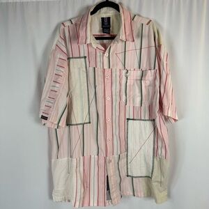 Vintage Phat Farm men shirt Size:XL Color: multicolor striped shirt